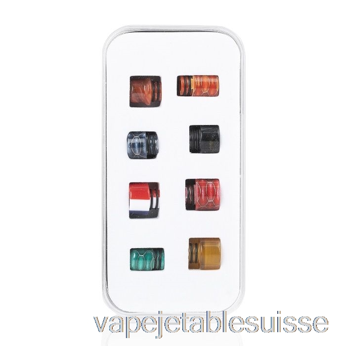 Kit Drip Tip Vape Suisse Aleader 510 - Pack De 8 édition 510